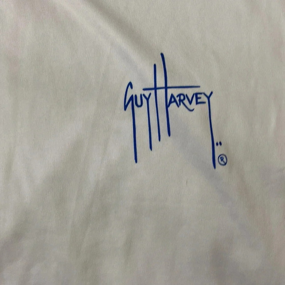 Guy Harvey performance white long sleeve tee size medium - Picture 2 of 8
